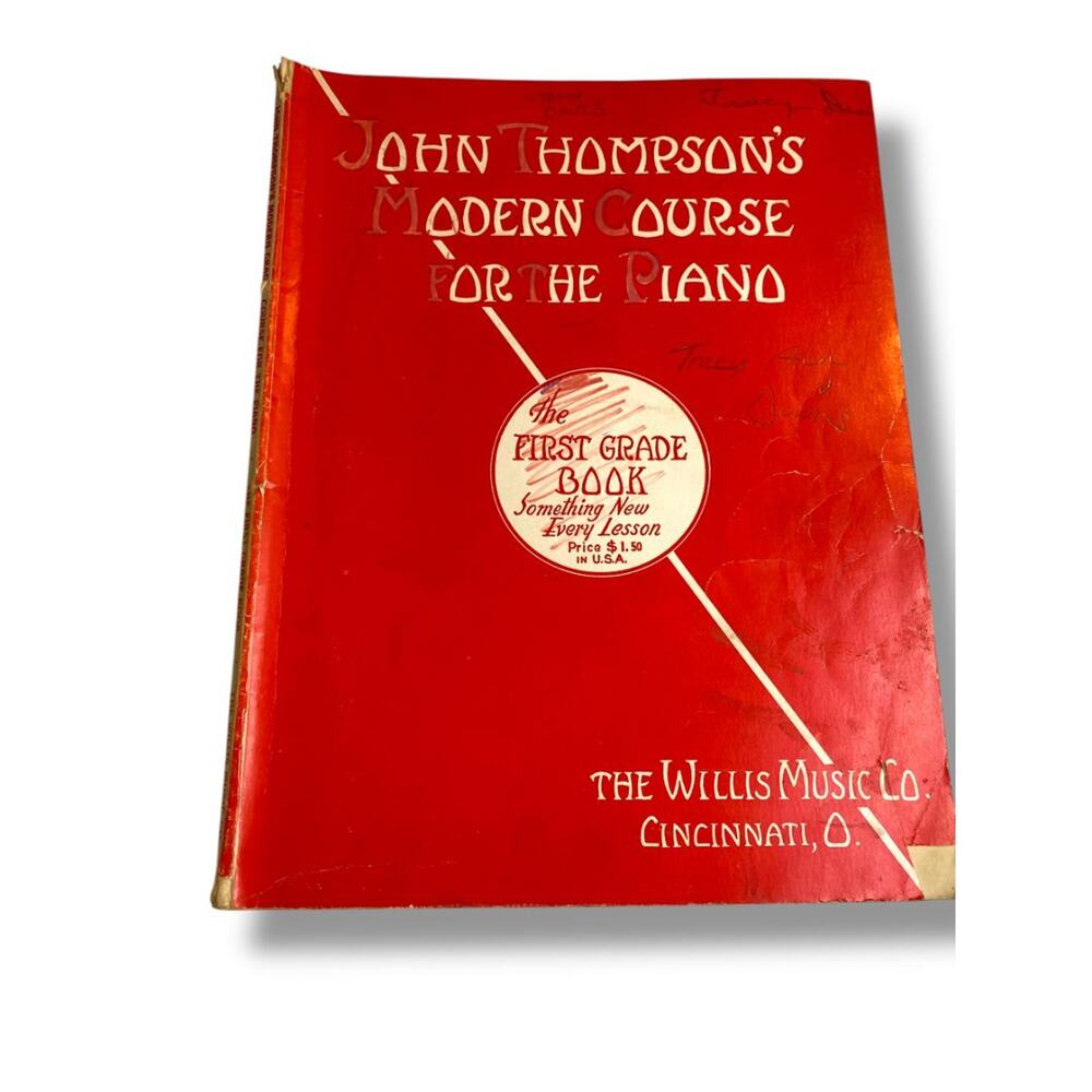 Vintage John Thompson's Modern Course for the Piano - The First Grade Book